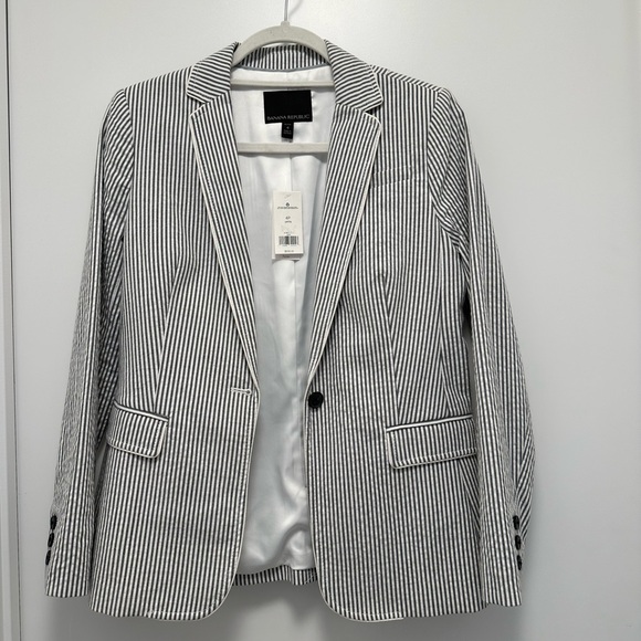 Banana Republic PETITE Striped Blazer - Picture 1 of 3